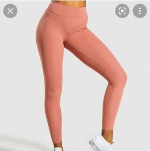 Gymshark laser cut leggings in pink